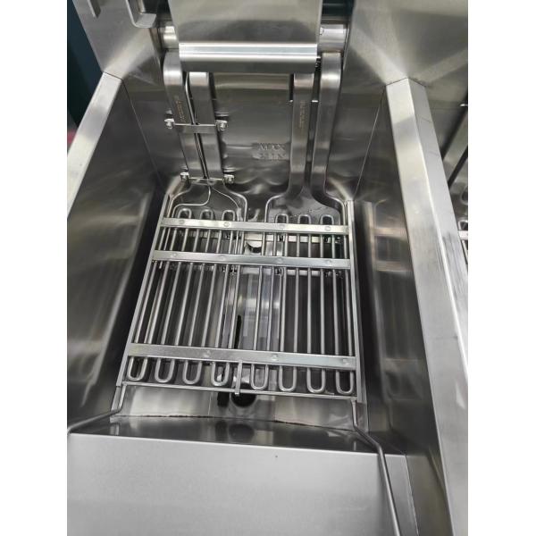 Автоподъемный электрический двойной горшок 28 кВт чипсы открытый фритюрник с системой фильтрации масла