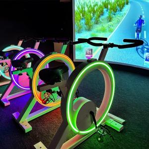 AR ダイナミック バイク レース ゲーム インタラクティブ プロジェクション VR 運動自転車 ビデオゲーム