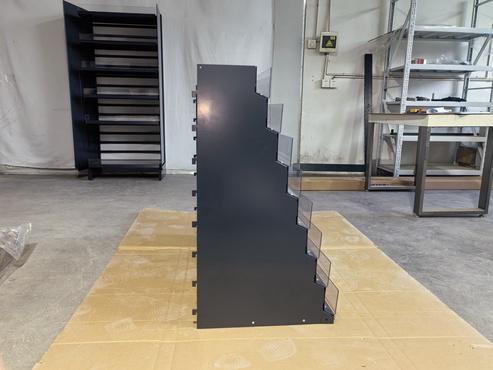 Powder Coated Greeting Car Bay- 8 Tier