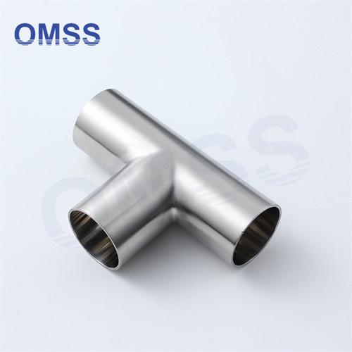 3A SMS SS304 Stainless Steel Sanitary Pipe Fittings Weld Equal Tee 7www In Building