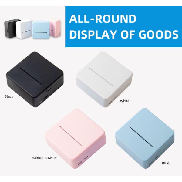 1- Wireless 4.0 Pocket Printer Mini Portable Series Mobile Instant Barcode Scanner