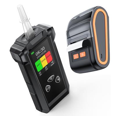 High Accuracy 145g Alcohol Breath Analyser With Printer 12cm * 5.7cm * 2.7cm