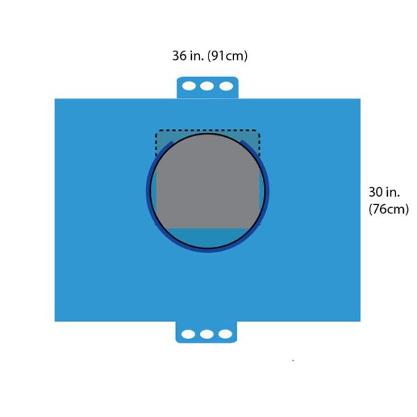 ETO Sterile Dark Blue Disposable Medical Drapes For C Section