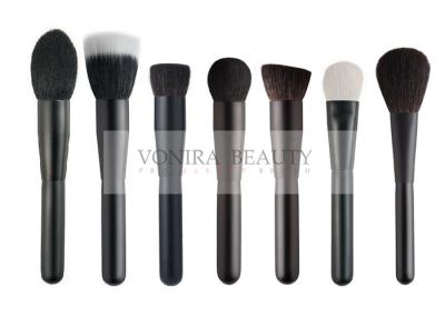 Escovas naturais sofisticada feitos a mão lindos da composição do cabelo com o punho preto matte Luxe