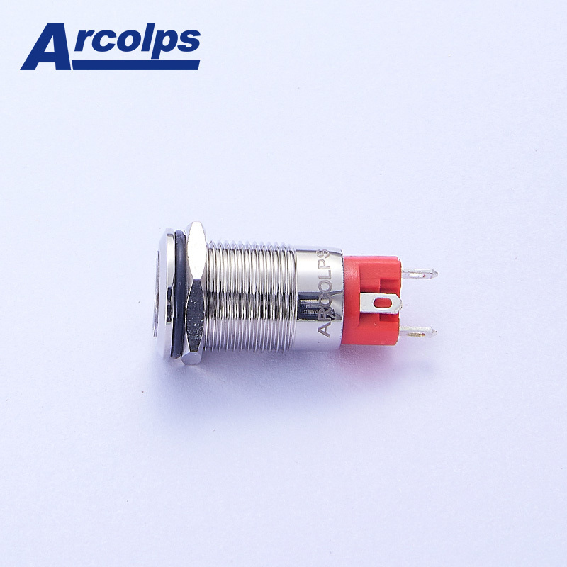 2NO 10mm Momentary Push Button 10A 250V High Current Momentary Switch
