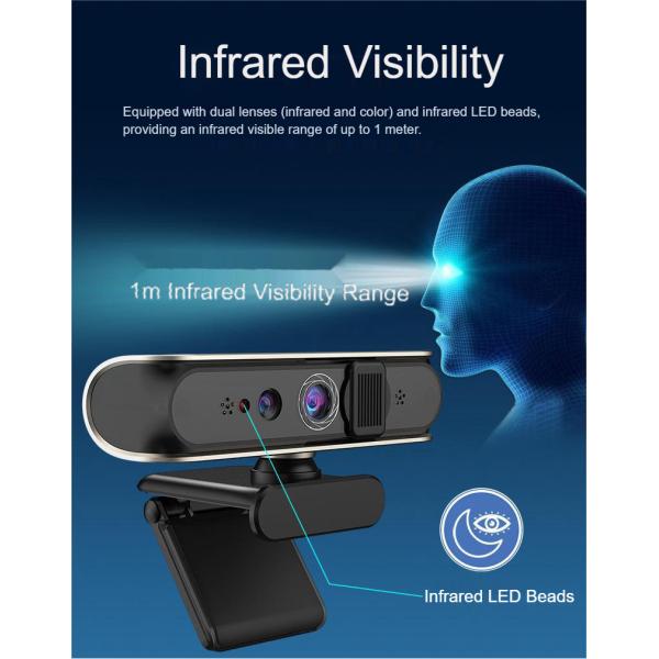 K50P Viewing Angle ≤80° Face Recognition External Camera for Live Body Detection and ID Comparison Industrial Camera