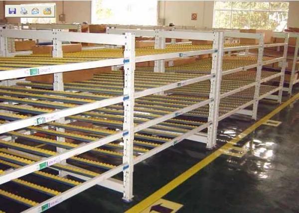 Entreposez les supports en acier industriels de stockage, le support 1000kg/Pallet de palette d'écoulement par gravité