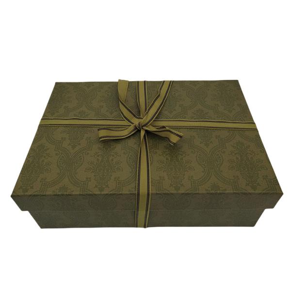 Caixa de presente verde escuro de luxo Embalagem Caixa de presente de papel E Comércio com gravata