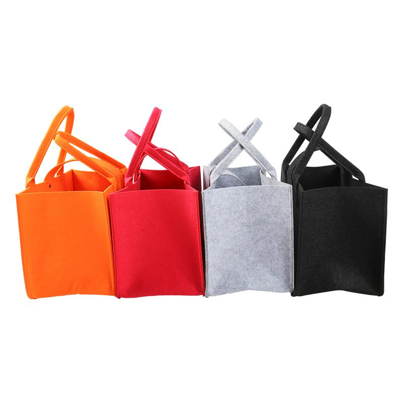 New Felt Handbag Large Capacity Gift Box Packaging Handbag Thickened Advertising Exhibition Non-woven Bag