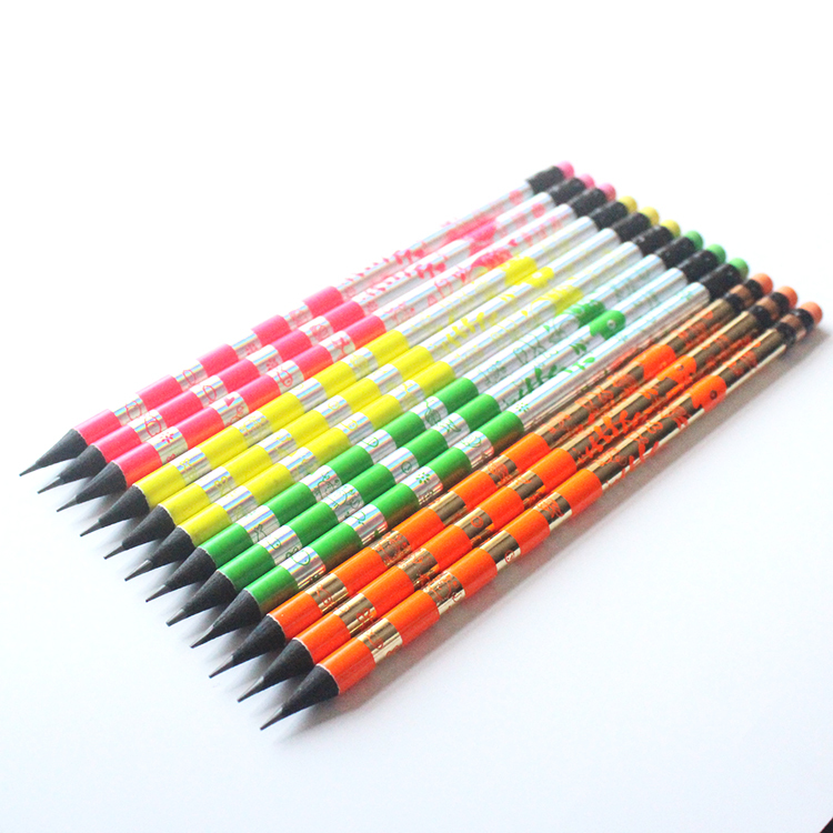 Promotional high quality black wood ppencil HB pencil set