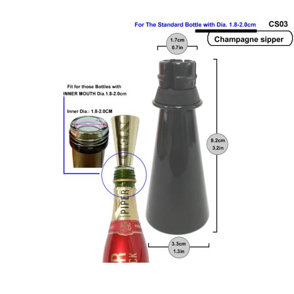Champagne Sipper Wine Promotion Gift Accessories Customized Logo