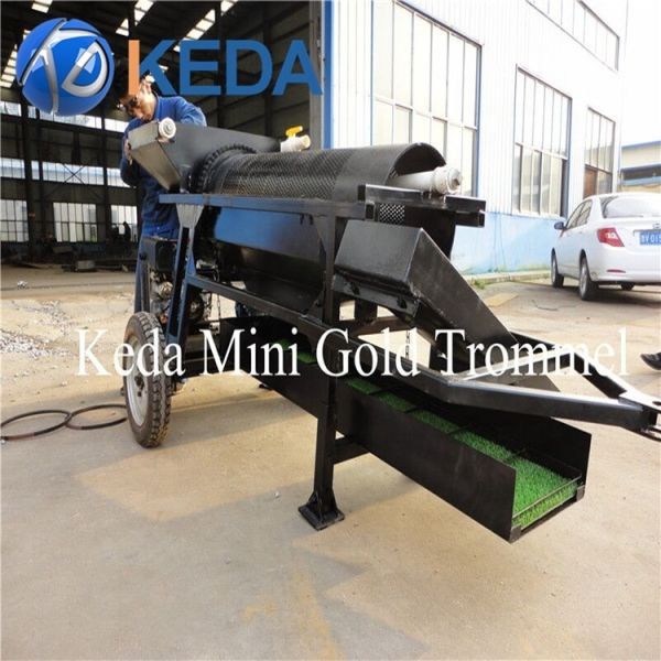 200tph Capacity Portable Gold Trommel Wash Plant with 28m Head and 20'GP Container for Precise Gold Recovery