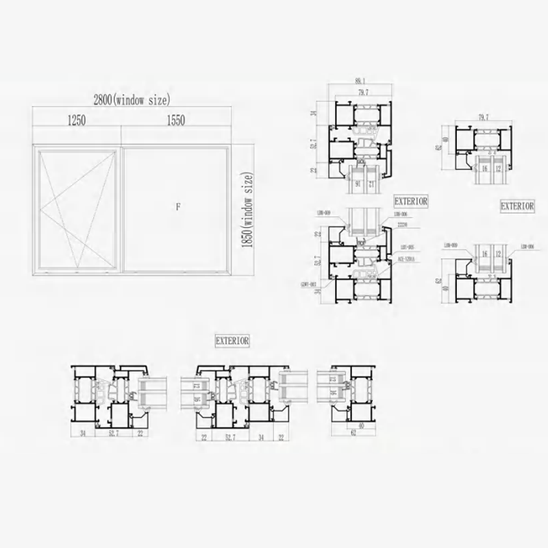 XLB-80 Series American Standard Casement Window Product Introduction