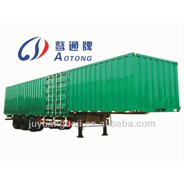 Fabricación de 3 ejes Contenedor Furgoneta Remolque Remolque de carga Transporte de mercancías Furgoneta seca Semirremolque