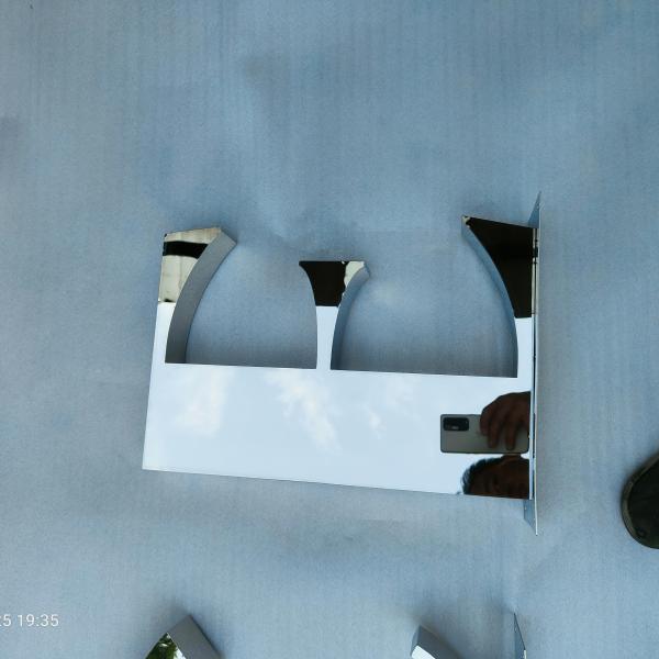 Hot selling stainless steel double-sided lettering Outdoor company logo Acrylic metal 3d backlit lettering logo