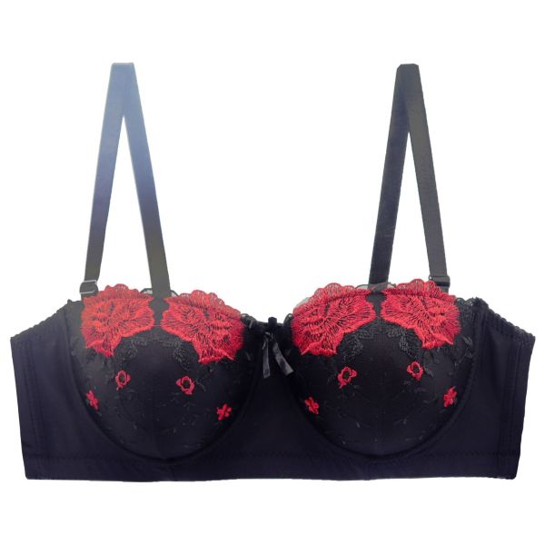 Women Embroidery Lace Bra Luxury Quality Convertible Straps 1/2 Cup Sexy Lingerie Lace Bra Wholesale Women