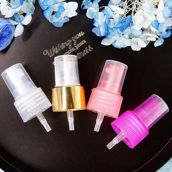 Plastic Pressure 24/410 Fine Mist Sprayer Pump Ribbed Skirt SS316 Spring Customized Color