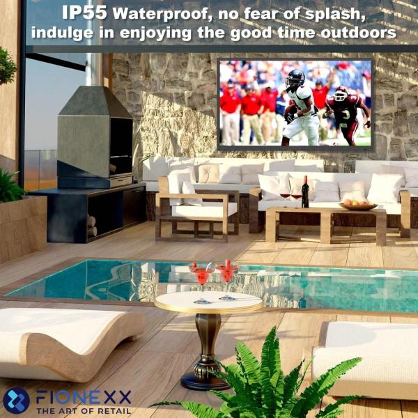 HDMI Wireless Outdoor TV IP65 2500nits 4k 60 Hz Refresh Rate In Stock