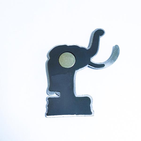 Metal Custom Fridge Magnets Brushed Polishing Decorative Refrigerator Magnets