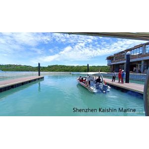 Customized Finger Dock Marina Dock with Marine-grade Aluminum Alloy 6061 T6 and Scratch Resistant Floating Pontoon
