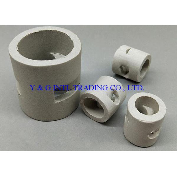 Light Grey Ceramic Random Packing High Mechanical Strength Resist High Temperature
