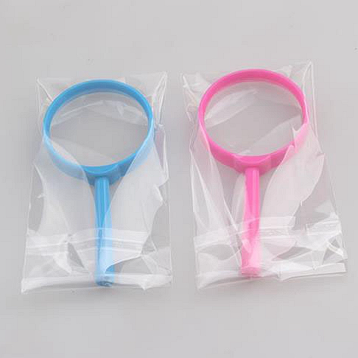 Custom Printed Wholesale Cheap 5x 60/70/80/90/100 mm Handheld Glass Lens Black Magnifying Glass for Reading