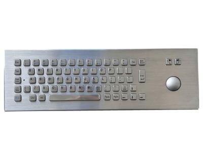 IP65 / IK07 Industrial Keyboard Stainless Steel Explosion Proof With 38mm Trackball