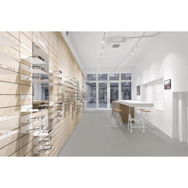 Eyeglasses дизайна интерьера магазина СИД L4 оптически кладут стекло на полку 8mm толстое закаленное