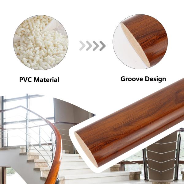 SO100 Wooden Stairs Handrail with Sonlam Latest Style Designs and PVC Flooring Options