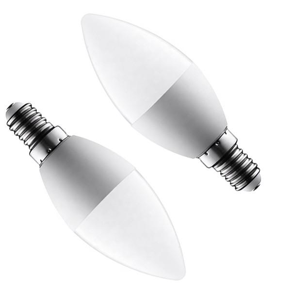 3/5/7/9W Dimmable Indoor LED Light Bulbs Candle Shape Aluminum