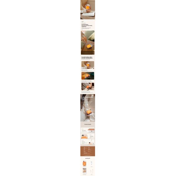 Portable Electric Rechargeable Hand Warmer Long Lasting Battery Powered Explosion Proof