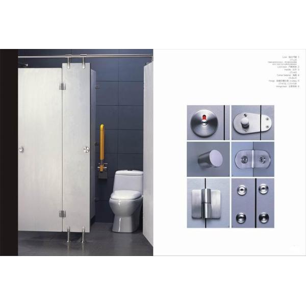 Sturdy Durable Toilet Cubicle Hardware , 304 Stainless Steel Toilet Door Handles / Knob
