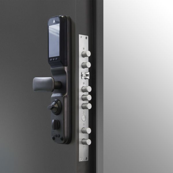 Modern Optional Handle Steel Security Entry Door for Front Entry