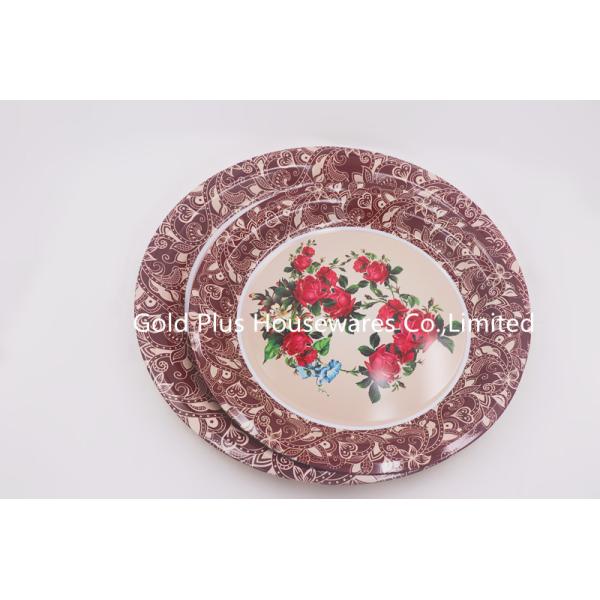 65cm Rose Flower Dinnerware Plate Set Party Round Bone Dishes