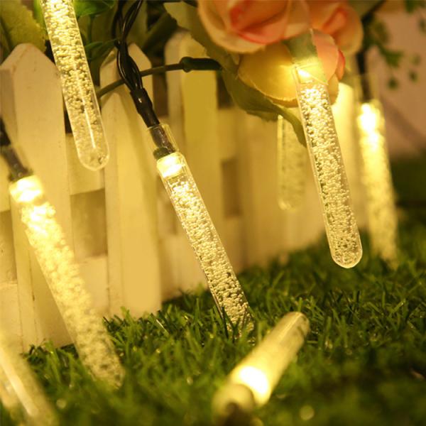 10M Bubble Stick LED Christmas Light String AC200-240V 4W Plug-in PVC Transparent Wire