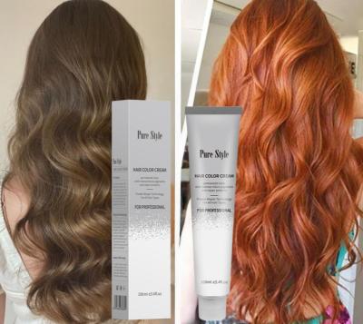 Hair Dye Factory OEM Hot Sale Natural Low Ammonia Hair Dye Cream With 47 Popular Colors for Professional Salon Use Hair Color Cream