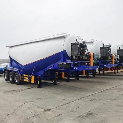 3 Axles Bulk Cement Tanker Powder Transport tank Semi-trailer