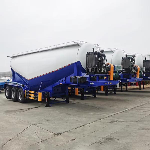 3 Axle Cement Tanker Semi Trailer Fly Ash Transport