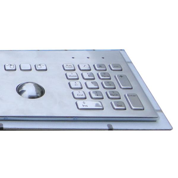 Клавиатура Маунта панели нержавеющей стали киоска с Trackball, ключами FN и кнопочной панелью номера