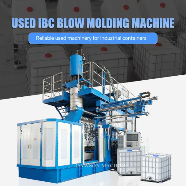 Used 1000L IBC Extrusion Blow Molding Machine with High Productivity and Accumulator Head Design