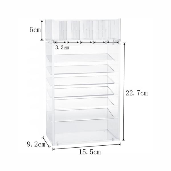 Lipstick Holder Acrylic Lipstick Tower Cosmetic Makeup Organizer Display Stand with Door