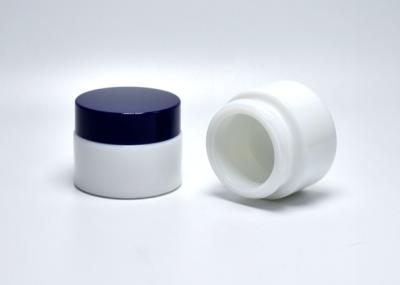 Milk Opaque White Glass 20ml Cylindric Opal Glass Cosmeceutical Jars For Eye Cream, Glass Skincare Primary Packaging