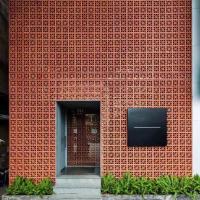Terracotta d' argile rouge Blocs de brise creux Briques pour le panneau de revêtement mural