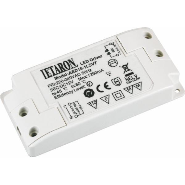 transformador constante AED15-1LSVT del conductor de la fuente de alimentación del voltaje LED de 12V 15W