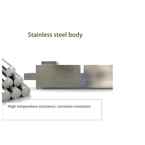 Canteen High Temp Industrial Dish Washing Machine Conveyor OEM
