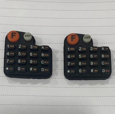 Botão feito sob encomenda do silicone do intercomunicador de uma comunicação com 2D desenhos