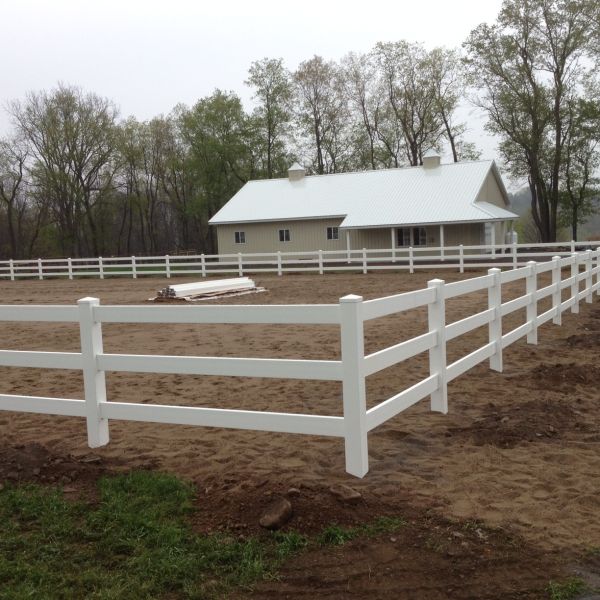 UV resistance Pvc Cross Pvc Ranch Rail Fence  4ft 5ft High