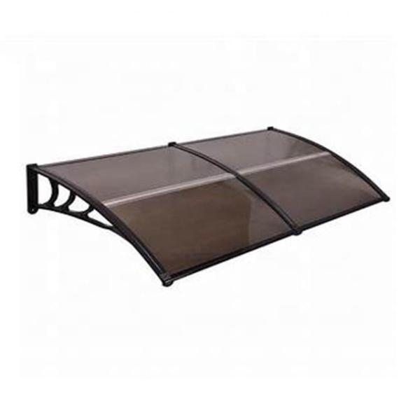 1-18MM Toldo de janela de policarbonato em bronze Transparente verde opal e cores do lago