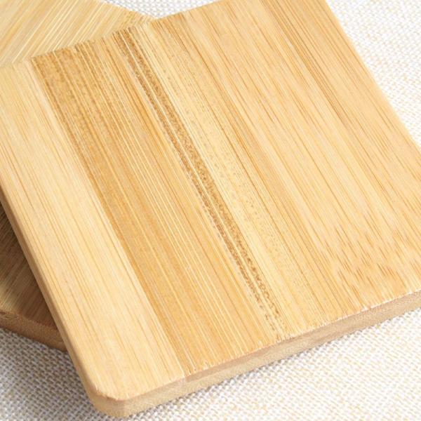 Bamboo Wood Coasters Natural Wooden Coasters Bamboo Drink Cup Coasters Set for Coffee Table Hot Or Cold Drinks