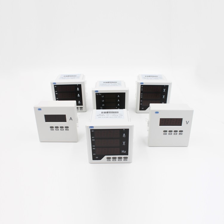 96*96 Digital Multifunction Three-Phase Panel Ammeter RS485 Modbus KWH Meter with Energy Power Features